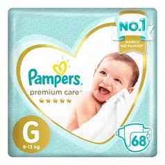 Fralda Pampers Premium Care Jumbo Tamanho G 68 unidades