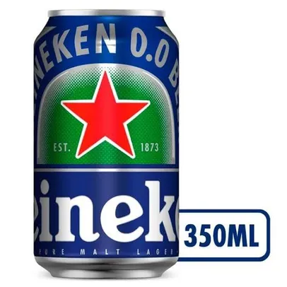 Cerveja Heineken 0.0 Pilsen Lager sem Álcool - 12 Unidades 350ml | R$34
