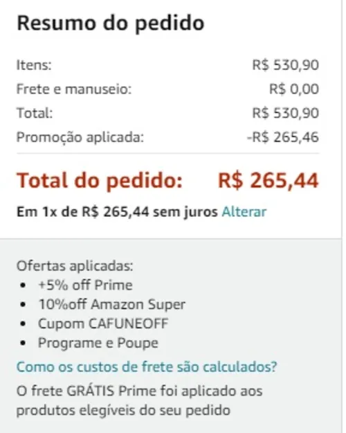 Imagem na descrição da promoção