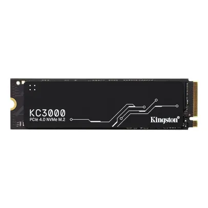 [APP] SSD Kingston KC3000, 1 TB, M.2 2280, PCIe 4.0 x4, NVMe, Leitura: 7000 MB/s, Gravação: 6000 MB/s, Preto - SKC3000S/1024G