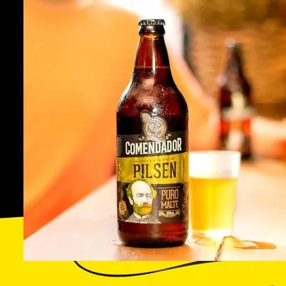 Cerveja pilsen comendador puro malte 600 ml