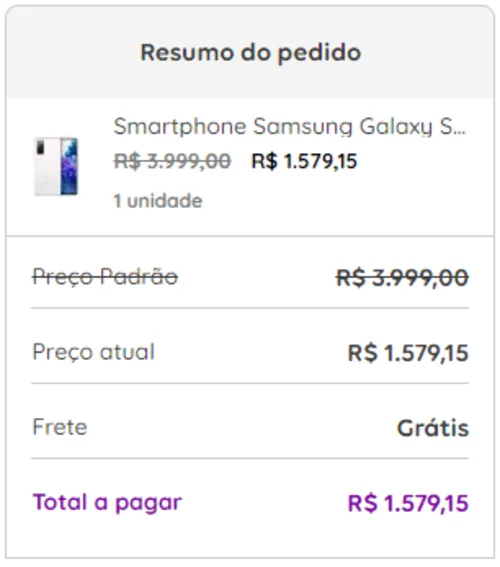 Imagem na descrição da promoção