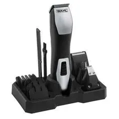 Aparador de Pêlos Wahl Clipper Groomsman Pro 4 em 1 Sem Fio Preto - Bivolt | R$120