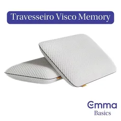 [App] Kit com 2 Travesseiros Memory Visco - Emma Basics - Tecnologia NASA desenvolvida na Alemanha