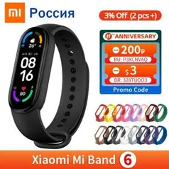 [Primeira compra] Pulseira smart Xiaomi Mi Band 6 - R$185