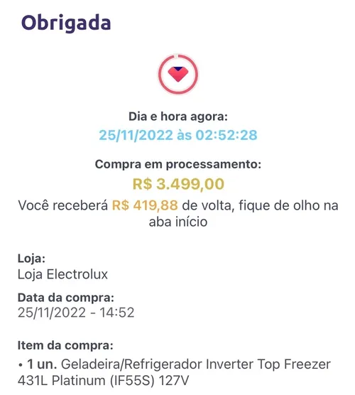 Imagem na descrição da promoção