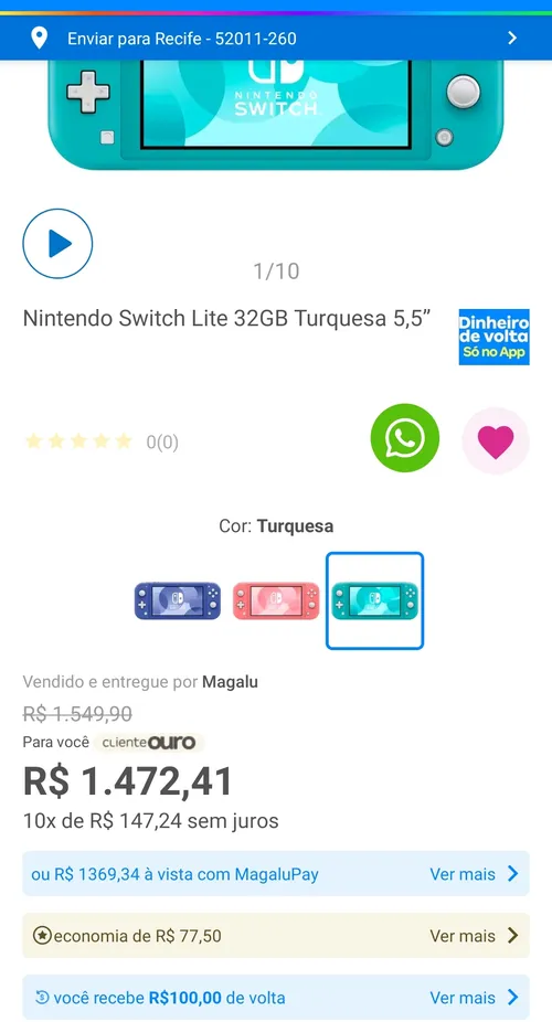 Imagem na descrição da promoção