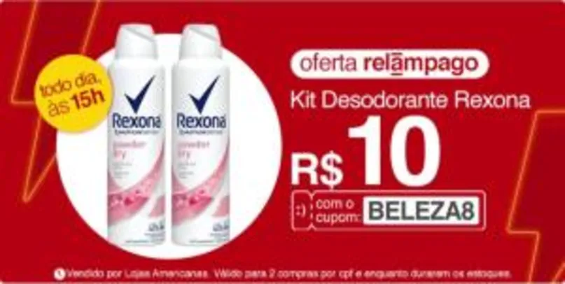Kit desodorante Rexona