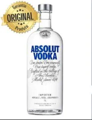 Vodka Absolut 1L - R$63