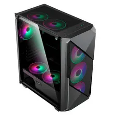 Gabinete Gamer Preto Gamemax Revolt 3606 | R$ 272