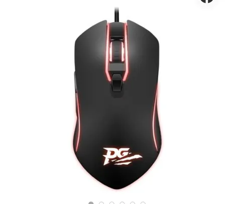  Mouse Gamer Philco 6 Botoes PMS31 Retroiluminacao LED 4 cores Bivolt