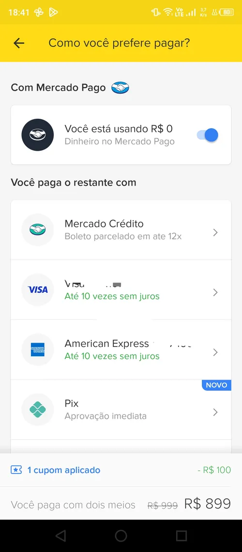 Imagem na descrição da promoção