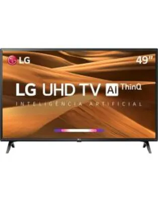 Smart TV Led 49'' LG 49UM7300 Ultra 4K HD Thinq AI Conversor Digital Integrado 3 HDMI 2 USB Wi-Fi com Inteligência Artificial