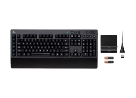 Teclado Mecânico Gamer sem Fio Logitech Preto G613 | R$577