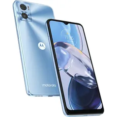 Smartphone Motorola E22 4G 64GB Wi-Fi Tela 6.5'' Dual Chip 4GB RAM Câmera Dupla + Selfie 5MP - Azul