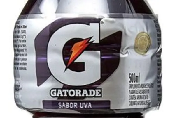 Isotônico Sabor Uva Gatorade 500ml | R$ 3,75