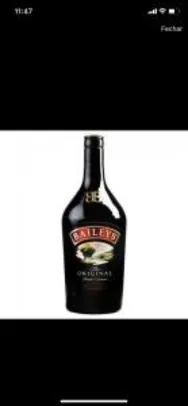[APP + Cliente Ouro] Licor Irish Cream Baileys Original Chocolate 750ml - Compre 2 por R$63 cada.
