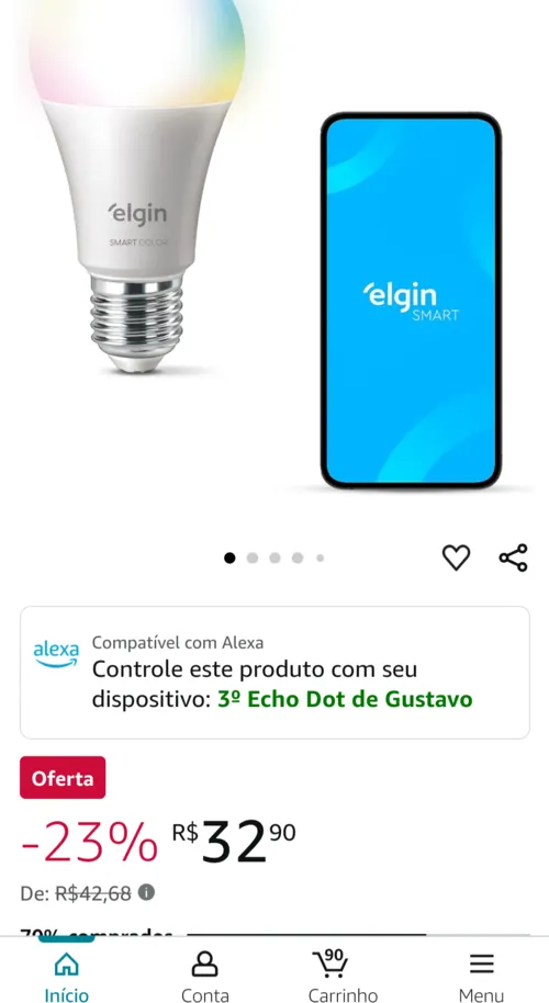 Imagem na descrição da promoção