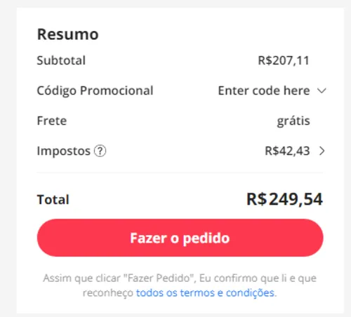 Imagem na descrição da promoção