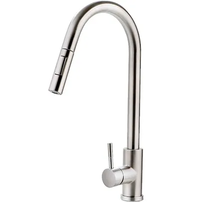 Torneira Para Cozinha Gourmet Misturador Monocomando Iriri Pingoo.casa - Prata