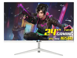 Monitor Gamer Ninja Tenseigan, 24 Pol, Full HD, IPS, 1ms, 165Hz, HDR, FreeSync, HDMI/DP, White, MGN-006-24W