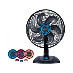 Ventilador de Mesa Mallory B94401381 36cm 6 Pás 3 Velocidades Preto e Laranja 110V