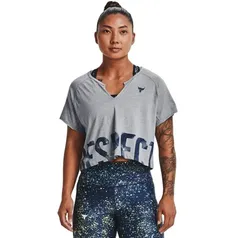 Tam PP - Camiseta de Treino Feminina Under Armour Project Rock Respect