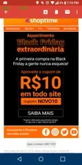 [Novos Usuários] R$10 OFF em Todos Site da Shoptime