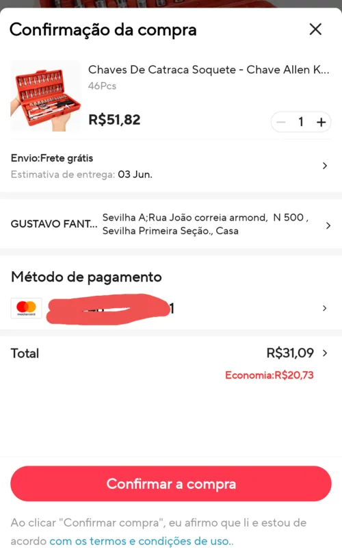 Imagem na descrição da promoção