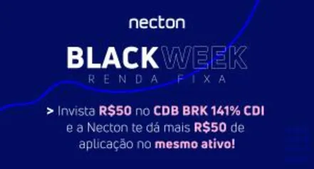 Invista R$50 no CDB BRK e ganhe mais R$50