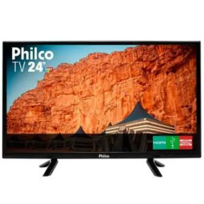 TV Philco 24 Polegadas Led HD PTV24C10D Preta Bivolt | R$490