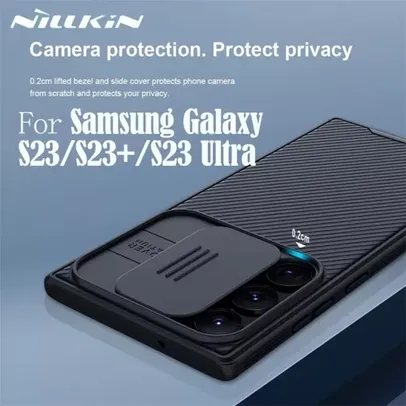 [Gpay]Capa NILLKIN para Samsung Galaxy S23 Ultra Case CamShield Pro Slide Camera 