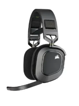 Headset Gamer Sem Fio Corsair HS80 Premium, RGB, Surround, Dolby Atmos, Wireless, Drivers 50mm, Preto - CA-9011235-NA