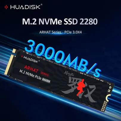 [700 moedas]HUADISK M2 SSD NVMe  512GB/ 3000mbs