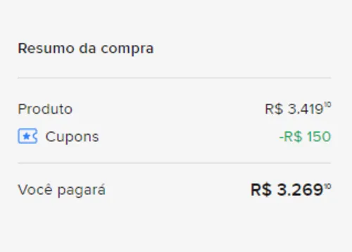 Imagem na descrição da promoção