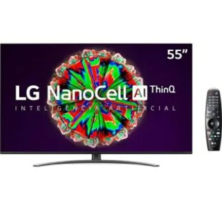 [R$2.328,45 C.C. Submarino] Smart TV LG 55'' 55NANO81 Ultra HD 4K NanoCell IPS WiFi Bluetooth HDR Inteligencia Artificial