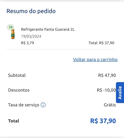 Imagem na descrição da promoção