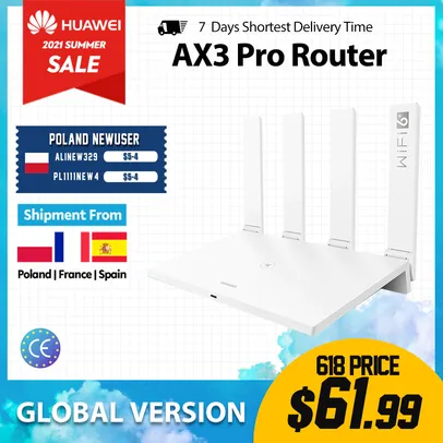 Roteador Huawei ax3 pro | R$ 298