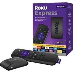 Roku Express 3930 padrão Full HD 32MB preto com 512MB de memória RAM