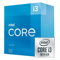 Processador Intel Core i3-10105F, 3.7GHz (4.4GHz Max Turbo), Cache 6MB, Quad Core, 8 Thread, LGA 1200 - BX8070110105F