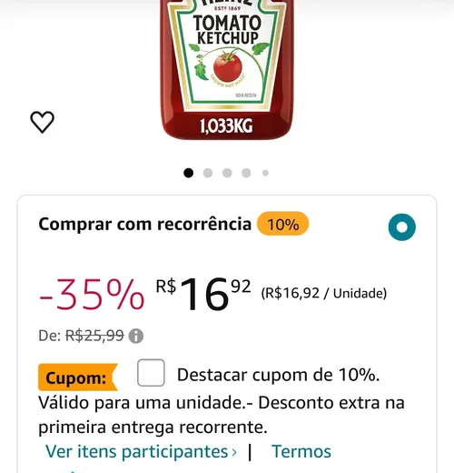 Imagem na descrição da promoção