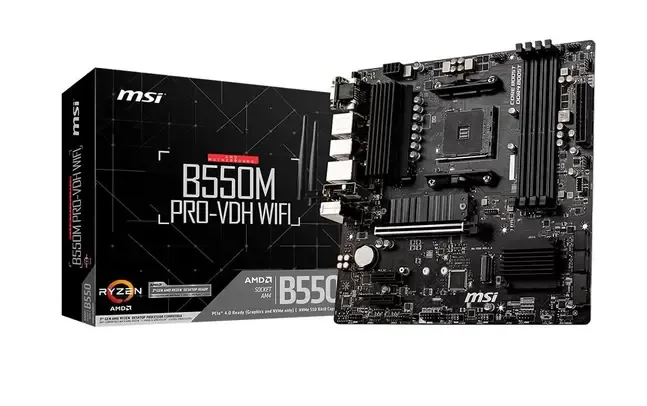 Placa-Mãe MSI B550M Pro-VDH WiFi, AMD AM4, mATX