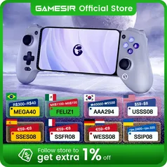 [Moedas/APP/Imposto incluso] GameSir G8 Galileo - Controle Jogos para Android e iPhone 15 (USB-C)