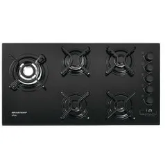 Cooktop 5 bocas Brastemp com quadrichama e timer touch - BDT85AE - R$647