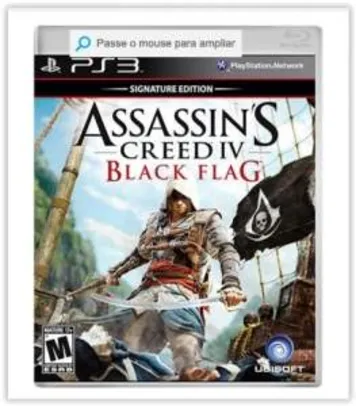 [Submarino] Game Assassin's Creed IV: Black Flag (Signature Edition) ENG - PS3 por R$ 30