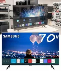 App - Tv Samsung, 70 polegadas, 4k | ame R$3893