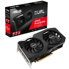 Placa de Vídeo ASUS DUAL Radeon RX 6600, 8GB, GDDR6, FSR, Ray Tracing, 90YV0GP0-M0NA00