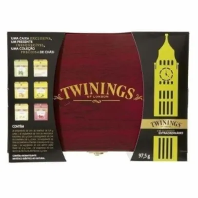 Saindo por R$ 99,9: Twinings Of London Cha Caixa De Madeira Com 60 Saches | Pelando