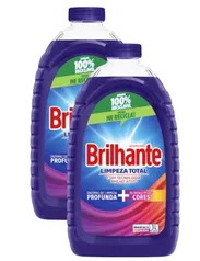 Kit 2 Sabão Líquido Brilhante Limpeza Total 3l