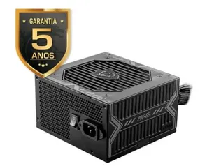 Fonte MSI MAG A650BN, ATX, 650W, 80 PLUS Bronze, PFC Ativo, Entrada Bivolt, Preto - 306-7ZP2B22-CE0